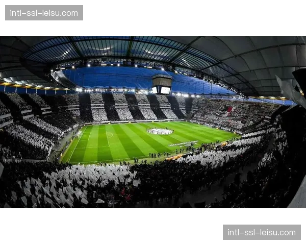 现场：法兰克福球迷在北看台展示巨型TIFO，纪念俱乐部成立127周年